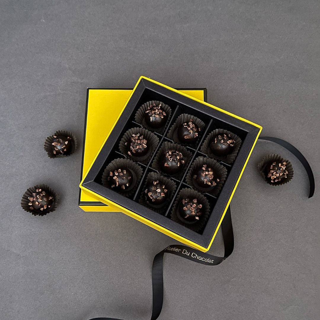 Box Of 9 Truffles (Belgian Rocher) image 0