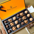 Premium 18 truffles gift box in Mumbai with assorted artisanal chocolates for luxury celebrations and special occasions