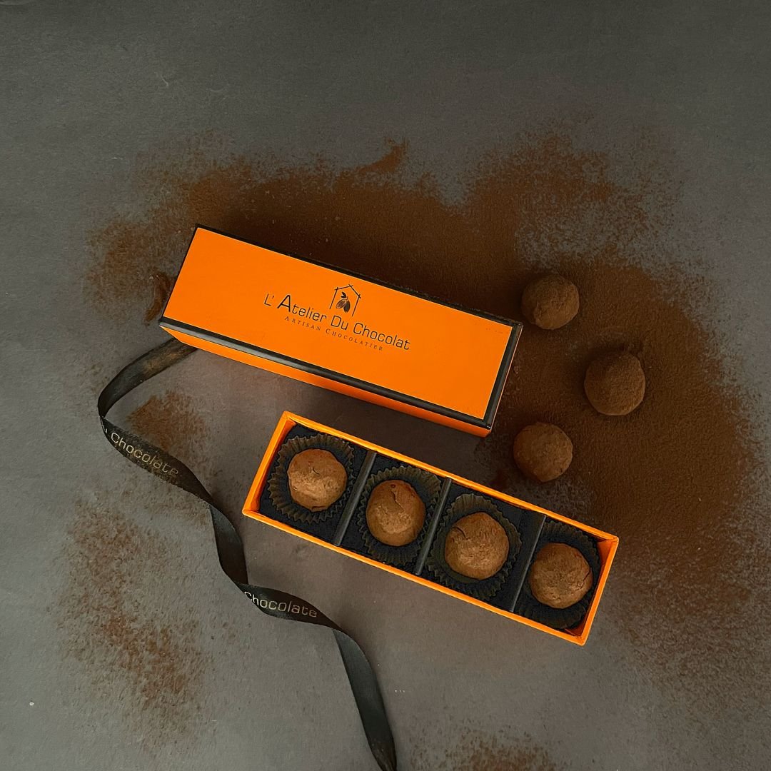 Box of 4 Truffles (Cocoa Hazelnut) image 0