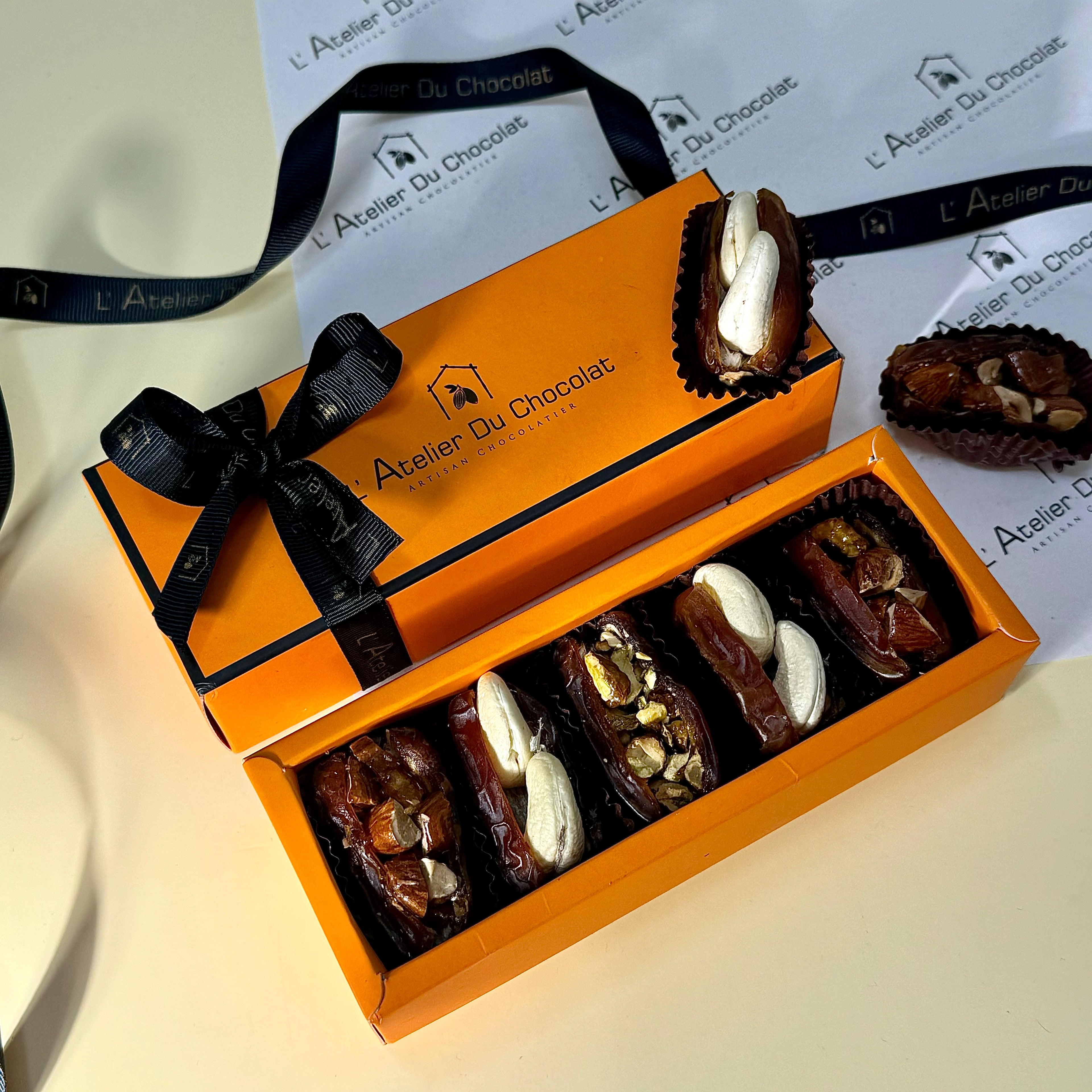 Premium filled dates Mumbai with rich nut and chocolate fillings for luxury gifting and indulgent gourmet treats