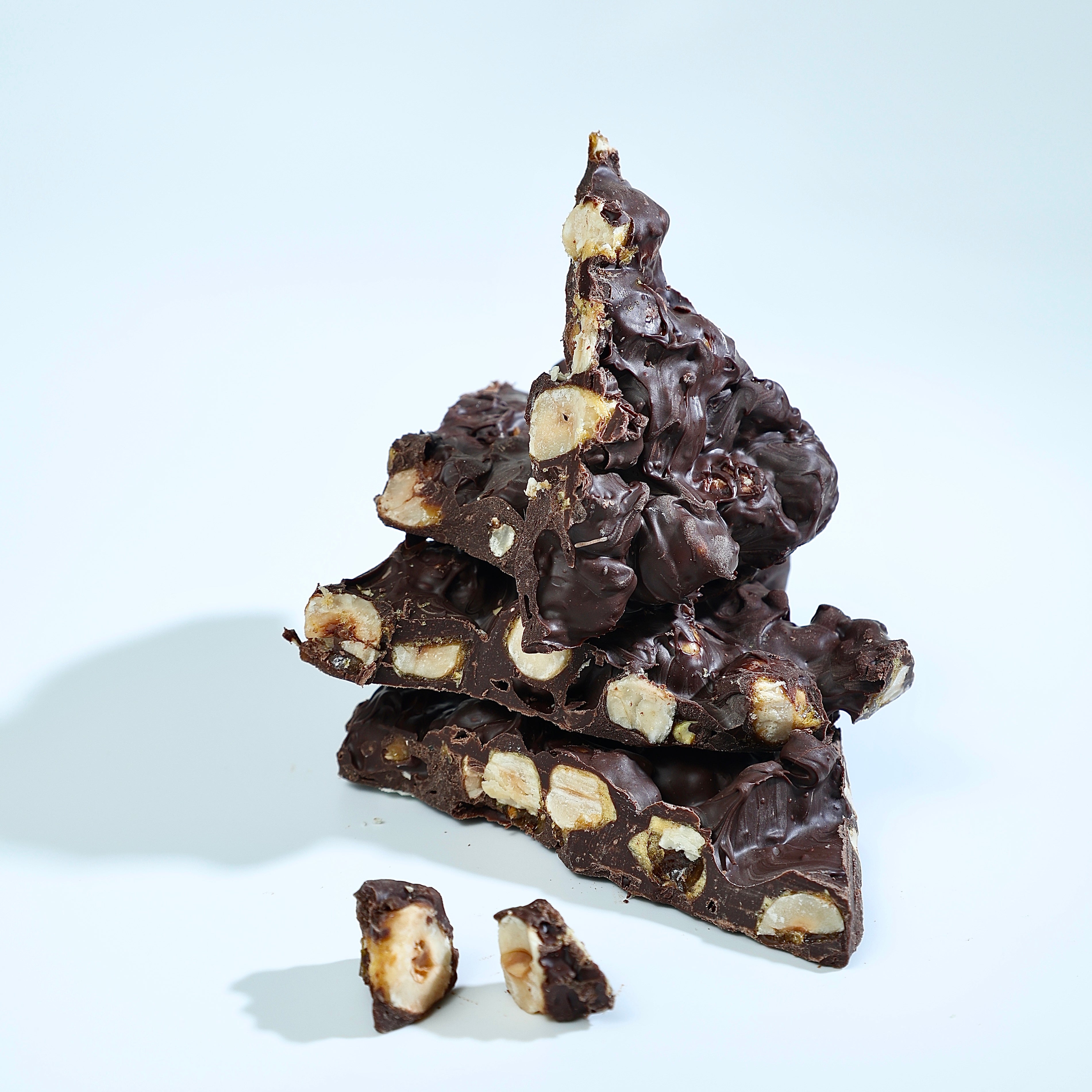 Artisan hazelnut dark chocolate bark 250 grams Mumbai ideal for snacking gifting and indulgent chocolate treats