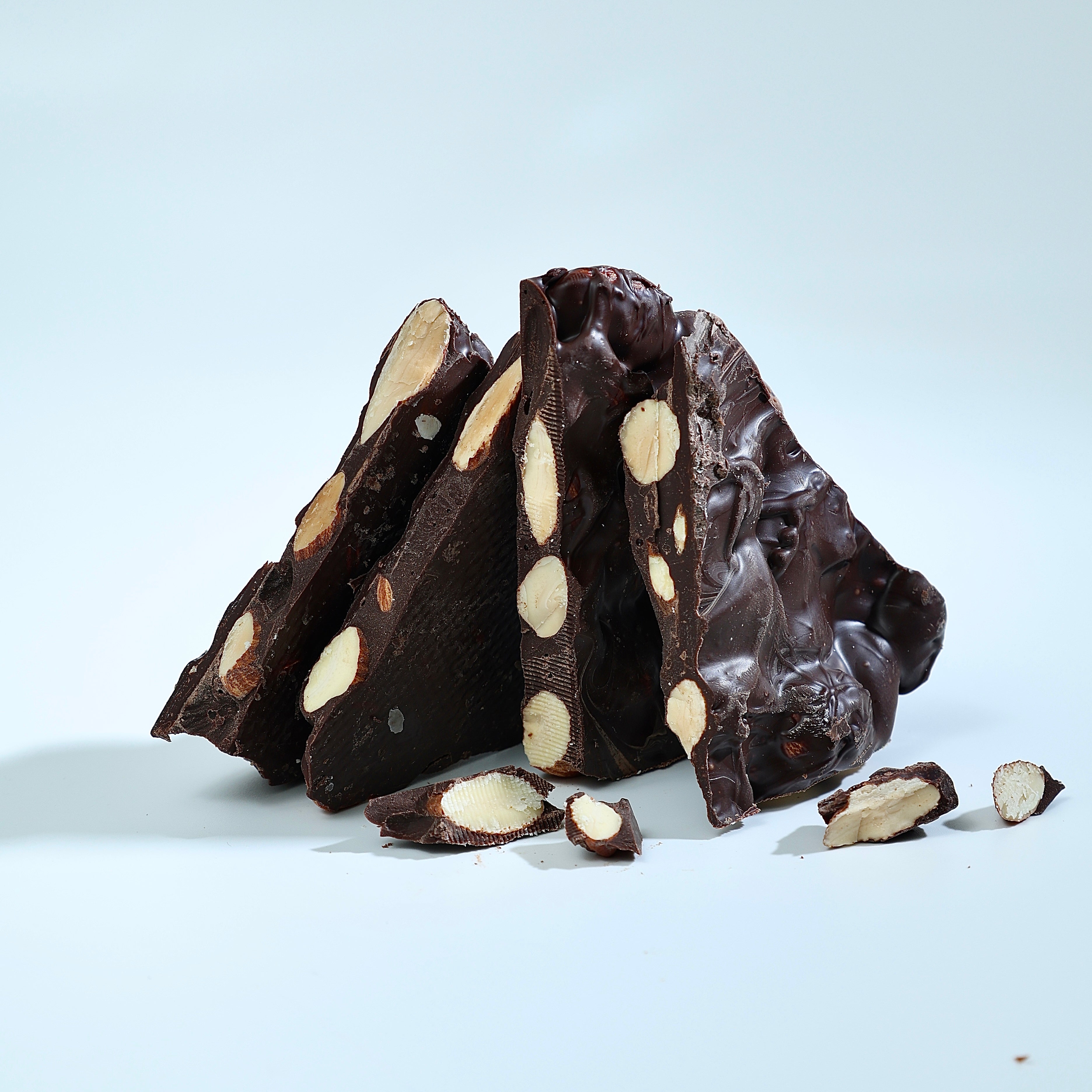 Gourmet hazelnut dark chocolate bark 250 grams Mumbai crafted with intense cocoa and crunchy roasted hazelnuts
