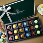 Premium signature set of 18 bonbons Mumbai showcasing handcrafted chocolates with unique flavour combinations