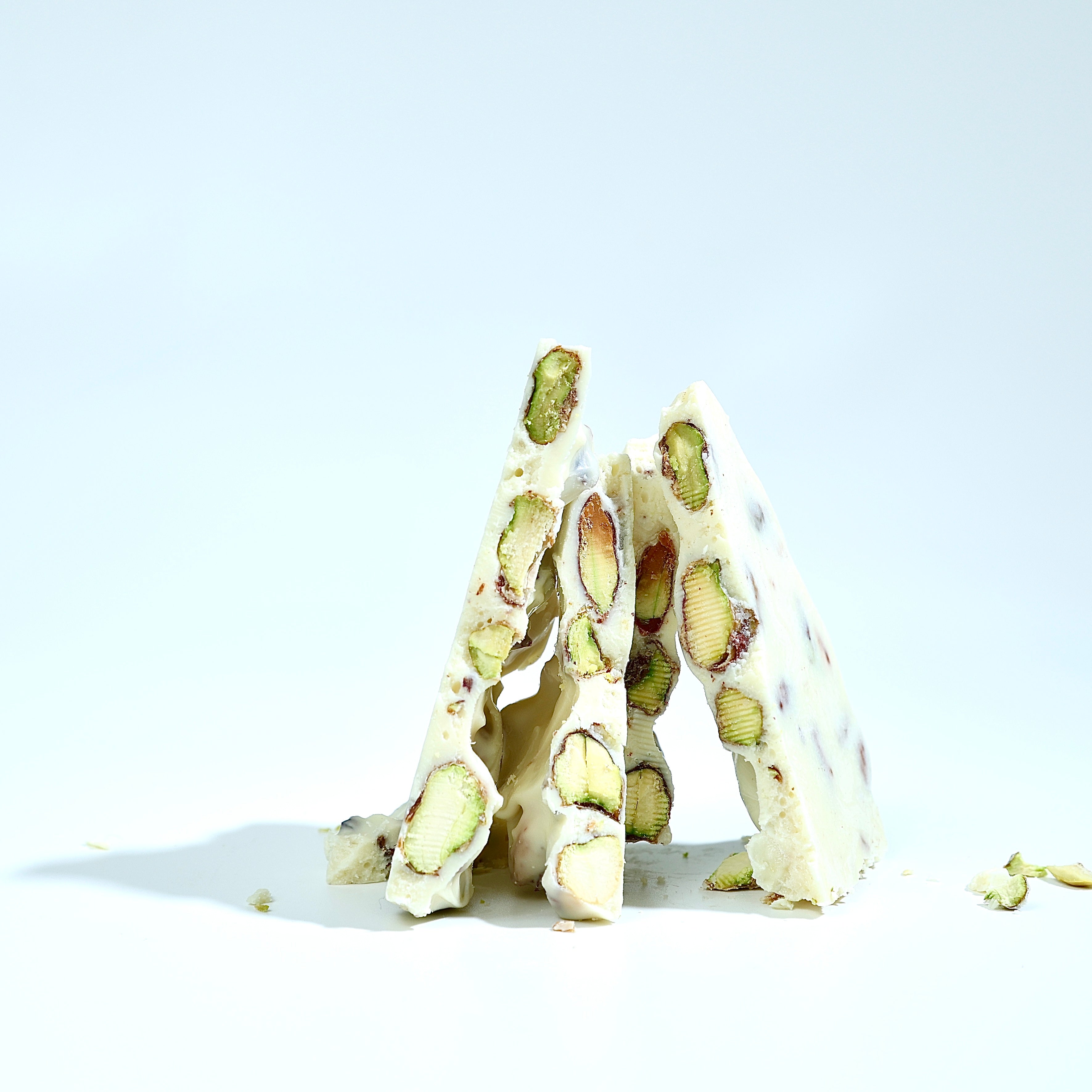 Gourmet pistachio white chocolate bark 250 grams Mumbai crafted with rich cocoa butter and crunchy nut texture